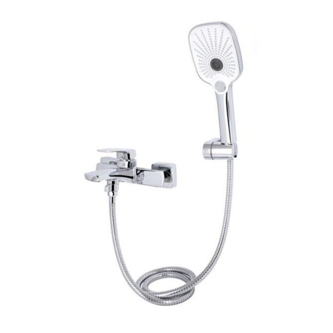Змішувач для ванни з душовим гарнітуром Qtap Tern QTTER259CRM47586 Chrome Харків - фото 3
