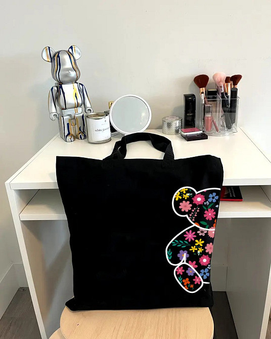 Екошопер BookOpt ВК4058 Ведмедик (Квіткові мрії) чорний Київ - фото 4