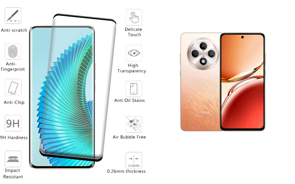 Захисне скло HyperGlass Pro для OPPO Reno12 F 4G, Reno12 F 5G, Reno12 FS 5G – максимальна чутливість та захист Київ - фото 2