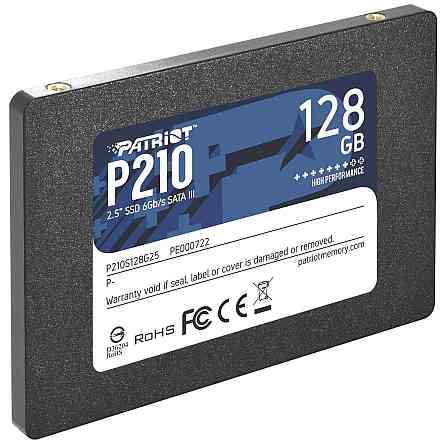 Накопичувач SSD 128 GB Patriot P210 2.5" SATAIII TLC (P210S128G25) 2.5" Харків
