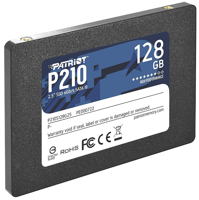 Накопичувач SSD 128 GB Patriot P210 2.5" SATAIII TLC (P210S128G25) 2.5" Харків - фото 5