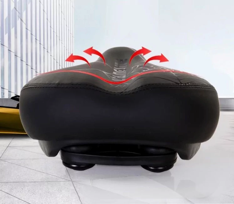 Велосипедное седло AL-6401 22х17.5см (Черный) Винница - изображение 3