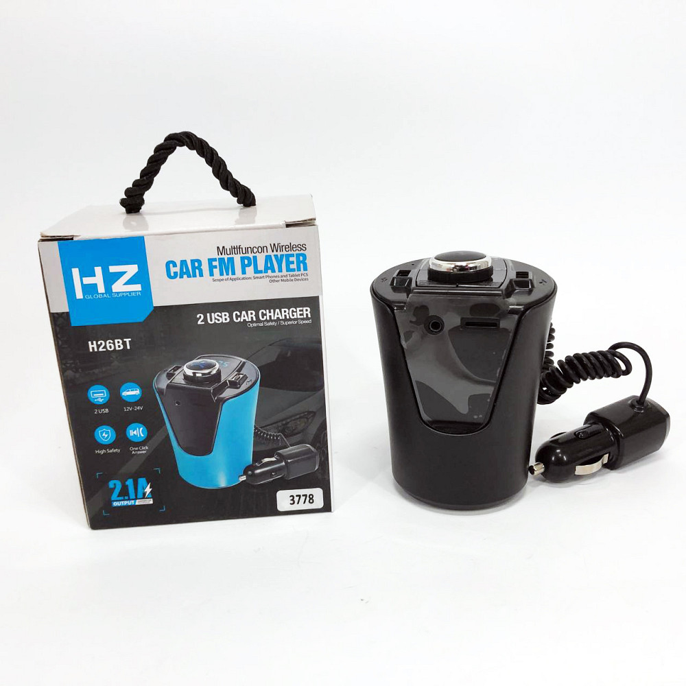Автоматичний зарядний пристрій для авто H26+BT, Фм модулятор блютуз в машину, Fm трансмітер в машину WX-14 Івано-Франківськ - фото 3