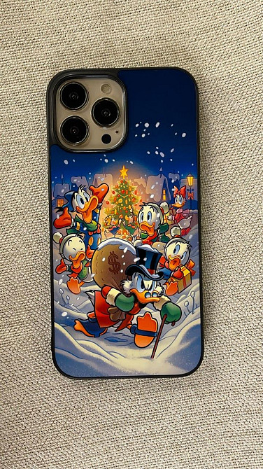 Премиум новогодний чехол со СКРУДЖЕМ на все модели телефонов Iphone, Xiaomi, MEIZU, HUAWEI и Samsung Черновцы - изображение 1