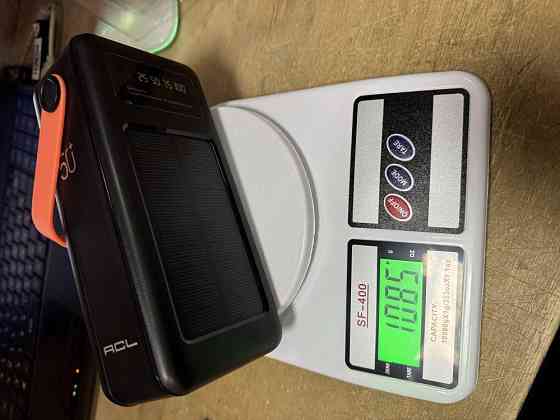 Универсальная зарядная батарея ACL PW-19 50000mAh + солнечная панель + фонарик (Черный) Винница