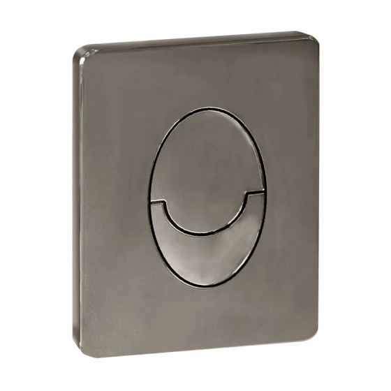 Панель змиву пластикова Koer KT-0606-07 157x198x3mm, кнопка закруглена (колір графіт) (KR5712) Київ