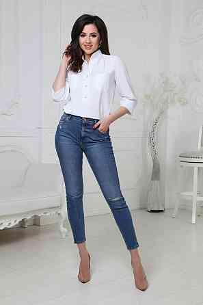 Жіноча блузка "Sellin" оптом | Батал 50-52, Білий Київ