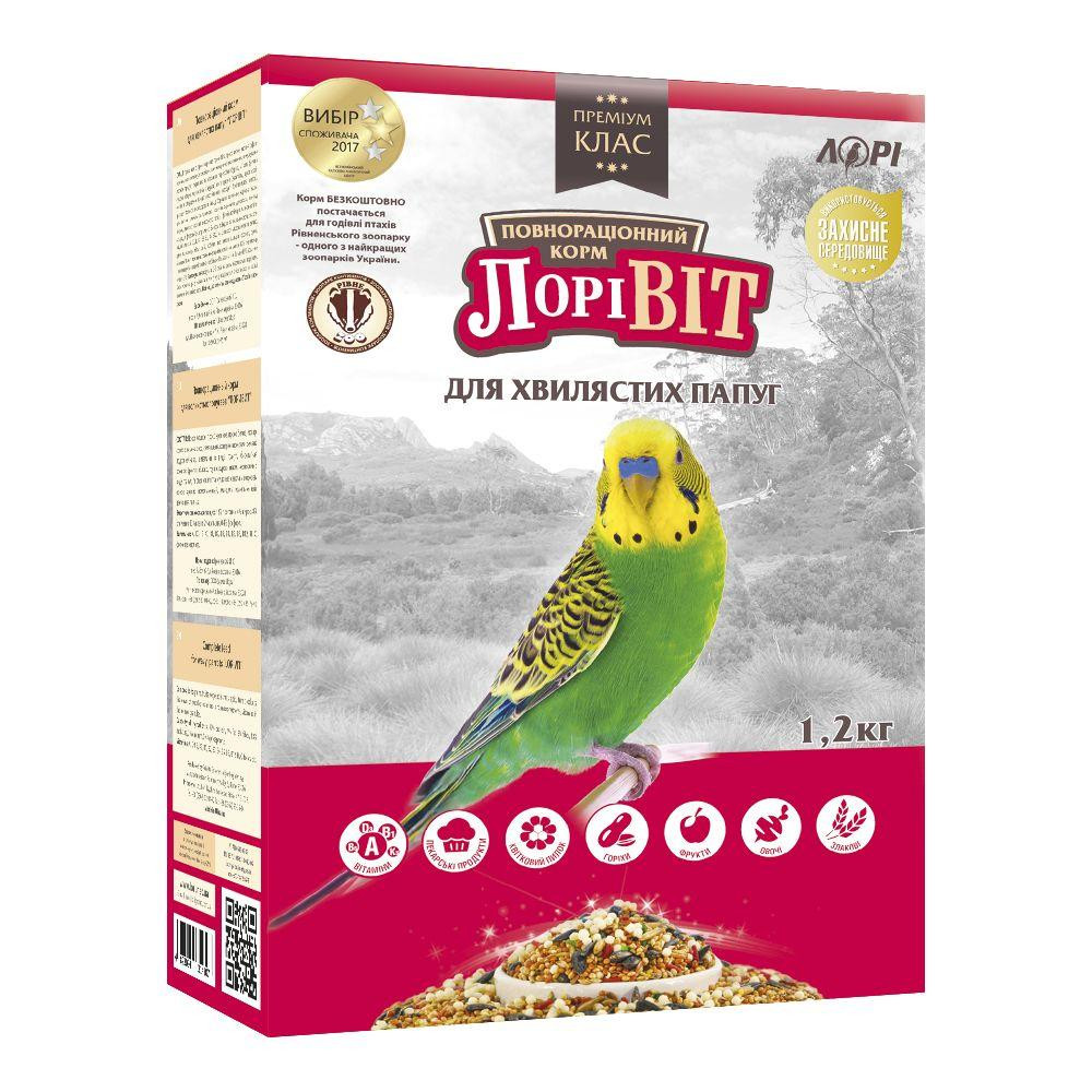 Корм для волнистых попугаев ЛориВит корм для птиц (фруктовый, ореховый и медовый) 1.2 кг Винница - изображение 1