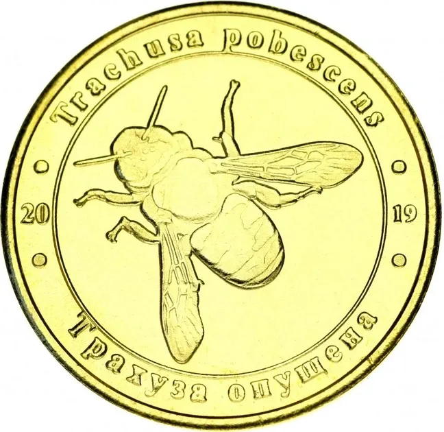 Украина 1 злотник 2019 Красная книга Украины Трахуза опушенная UNC Полтава - изображение 1