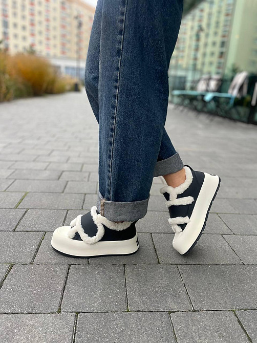 Угги жіночі Zoya shoes чорні натуральна шкіра висота 10 см (C36-2 5603) Коломыя - изображение 2