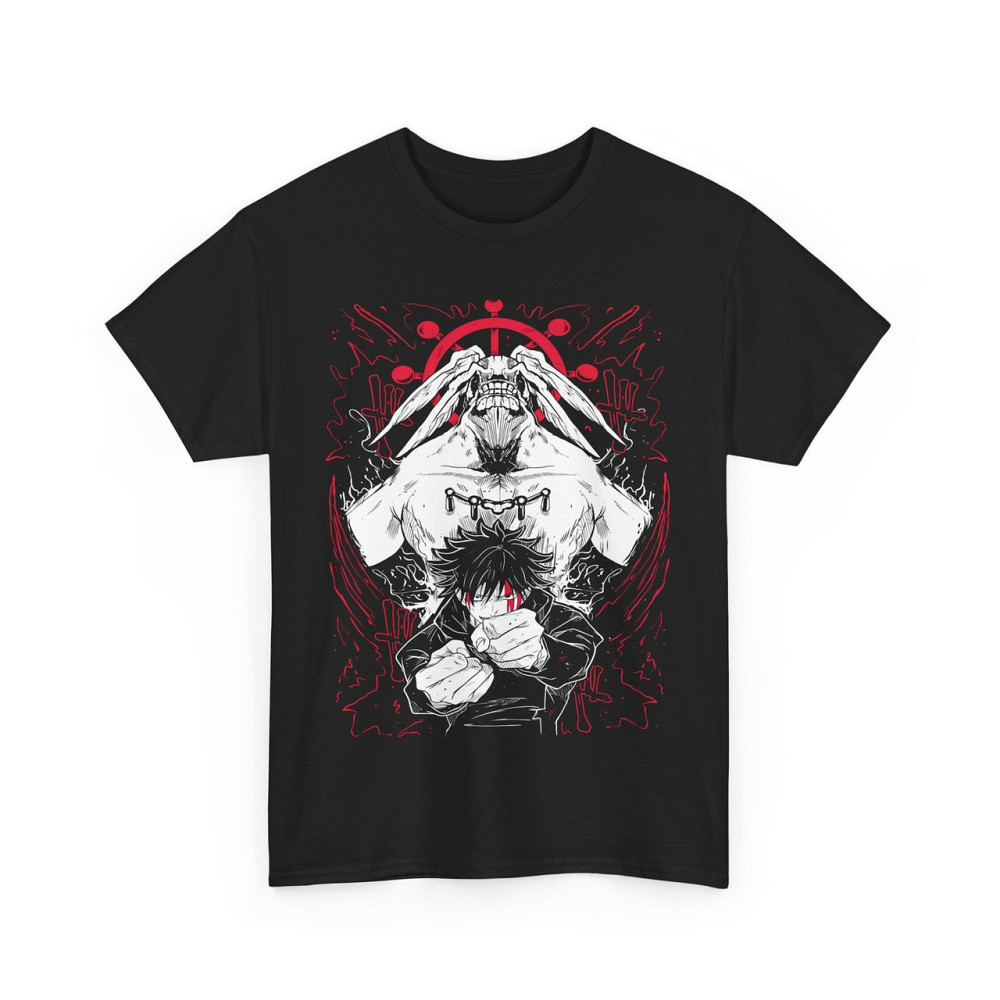 Футболка аниме Магическая битва оверсайз (S/M/L) Черний AnimeJ0119 Днепр - изображение 4