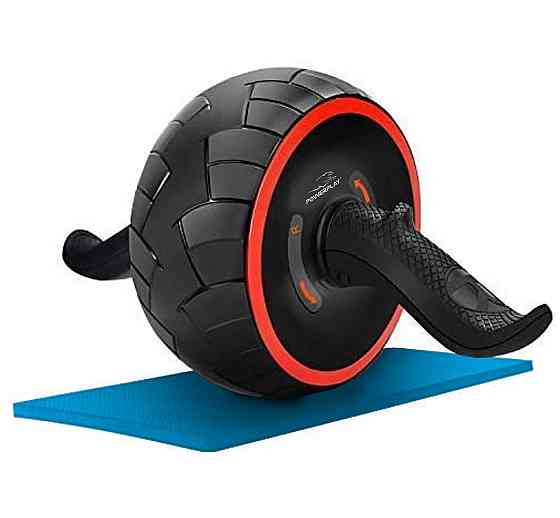 Колесо для преса PowerPlay 4326 зі зворотним механізмом AB Wheel Pro Чорно-червоне Луцк
