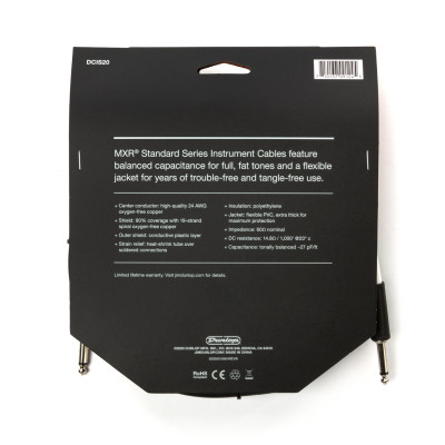 Інструментальний кабель MXR Standard Instrument Cable 6m (DCIS20) Вінниця - фото 6