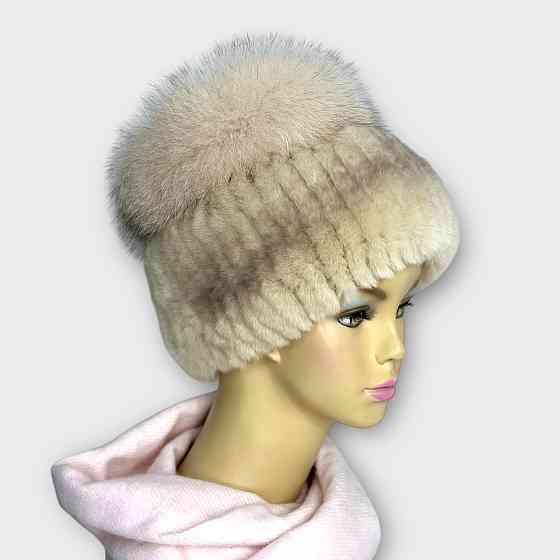 Шапка хутряна жіноча кубанка Медея Молочний Харків