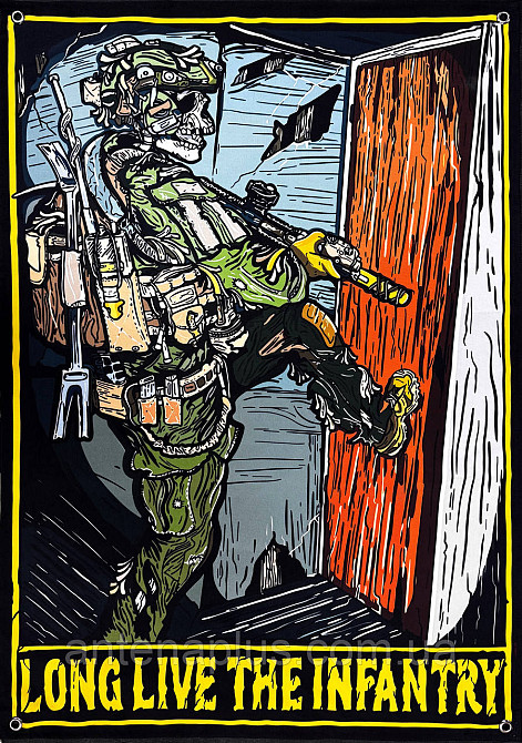"Long Live The Infantry" варіант 2 банер 900х600 мм Київ - фото 1