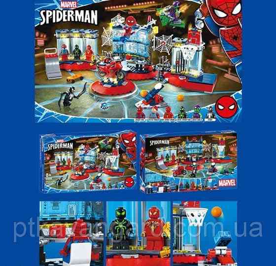 Конструктор спайдермен напад на майстерню людини павука 502 деталі Super Heroes 60095 Хмельницький