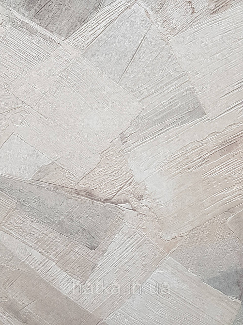 Шпалери вінілові на флізеліні Grandeco Time метрові абстракція структурні мазки коричневі бежеві сірі Київ - фото 4