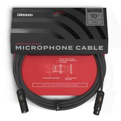 Мікрофонний кабель D&apos;Addario American Stage Microphone Cable 3m (PW-AMSM-10) Вінниця
