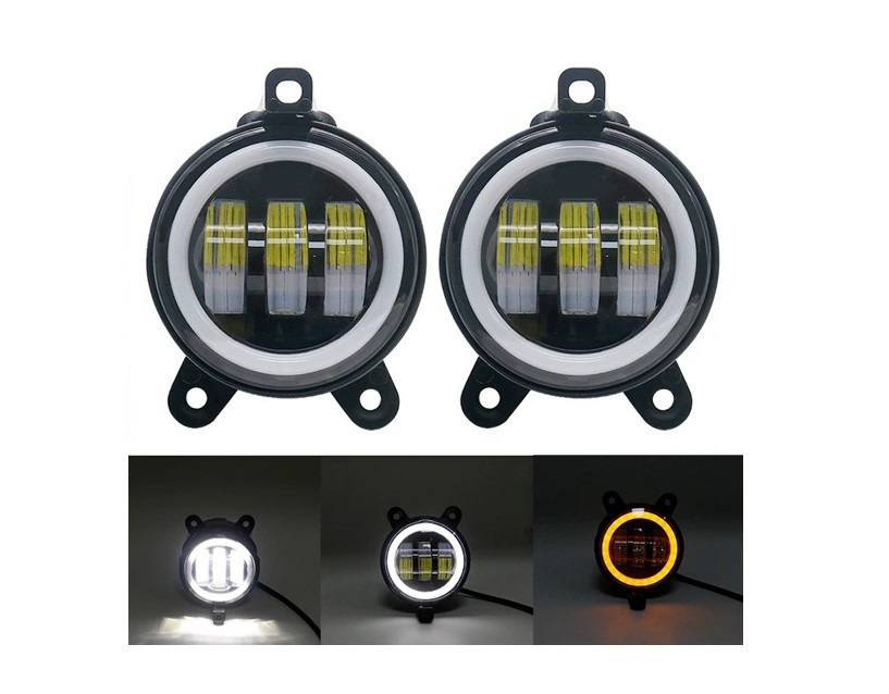 Комплект протитуманних LED фар AllLight HPG-106+AE YELLOW для Lada Priora, Gazelle, Chevrolet Niva Харків - фото 3