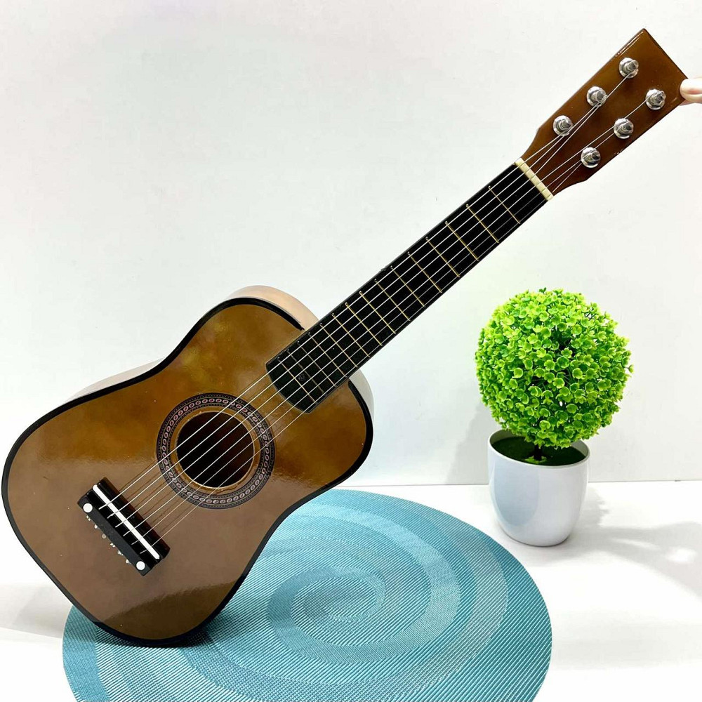 Гітара дерев'яна дитяча 6 струн Коричнева (M 1369) Чернігів - фото 1