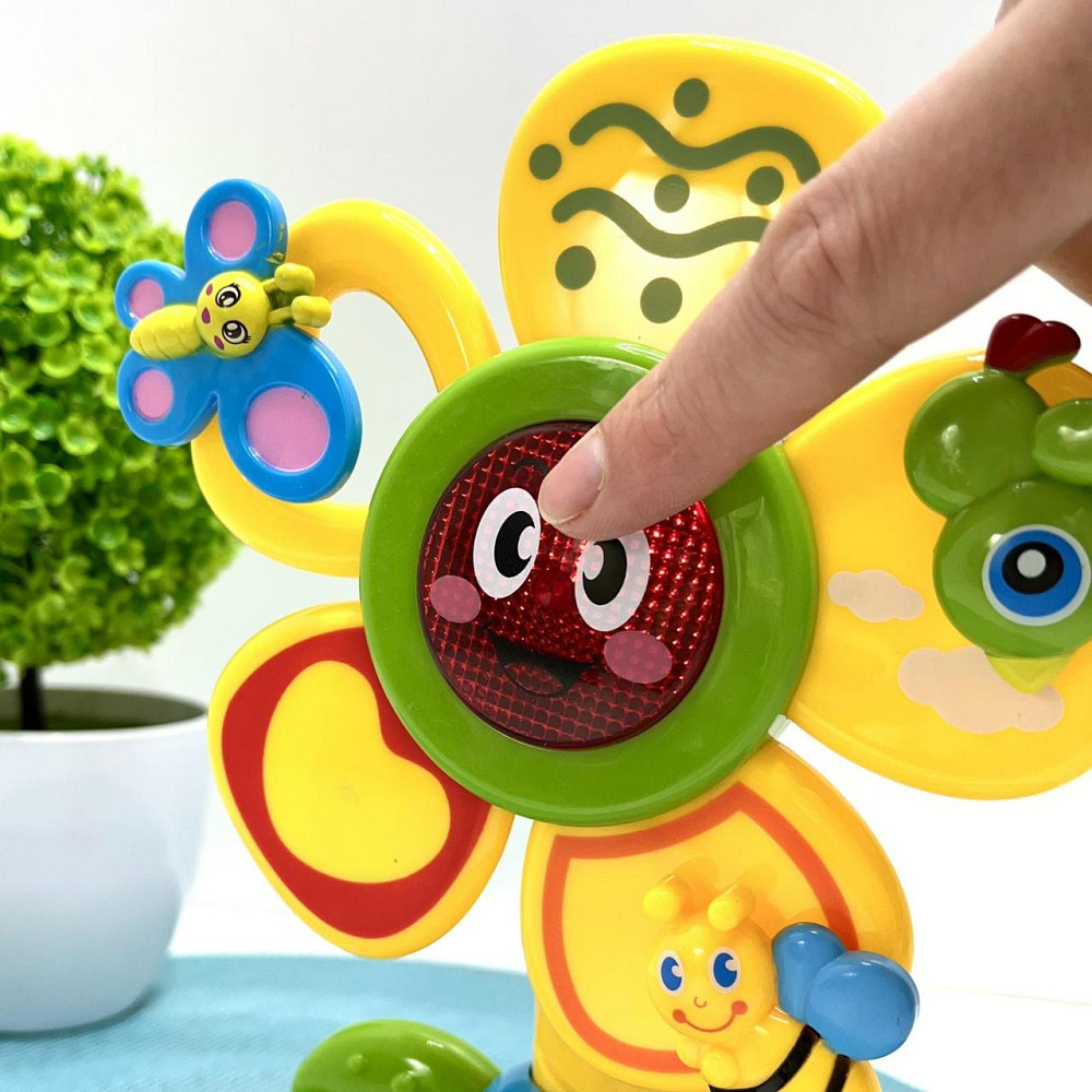 Музичне брязкальце TK Group Квіточка підсвітка на присоску українське озвучування (36687) Чернігів - фото 4