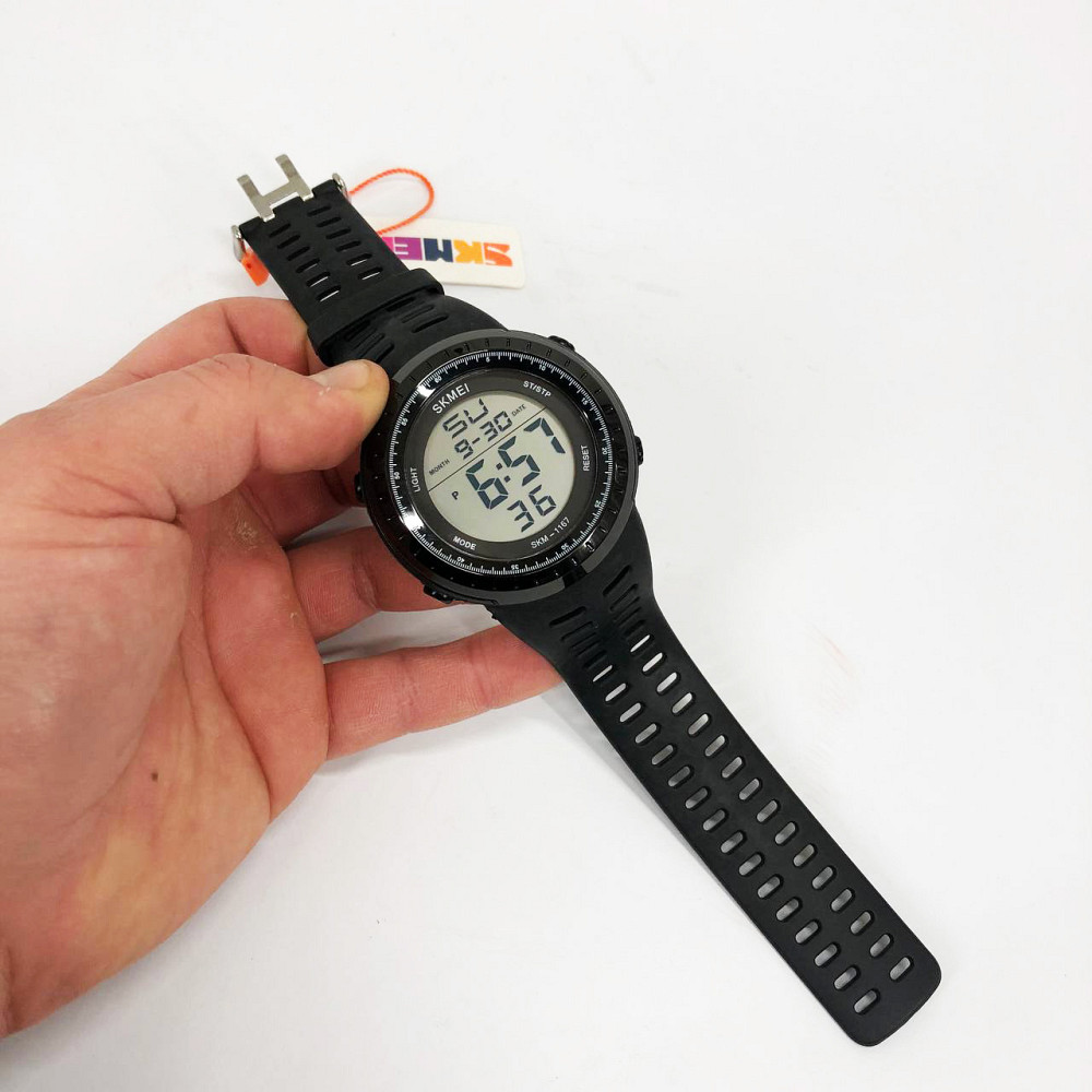 Часы мужские для плавания SKMEI 1167BK, Бюджетные спортивные часы Военные спецслужб DV-87 Львов - изображение 5