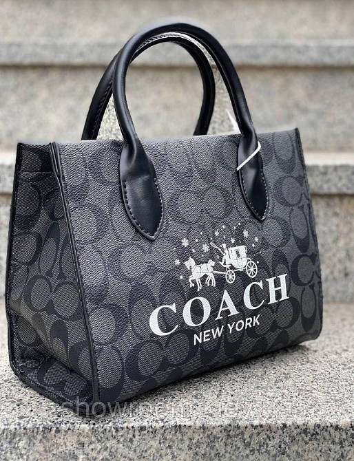 Женская серая сумка Coach (6612) Киев - изображение 1