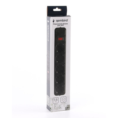 Мережевий фільтр живлення Gembird SPG5-X-6B Вінниця - фото 2