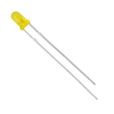 LED світлодіод 3мм 2-2.3В 20мА жовтий 1000 шт – комплект діодів для пайки, підсвітки та індикації MasterSem Київ - фото 4