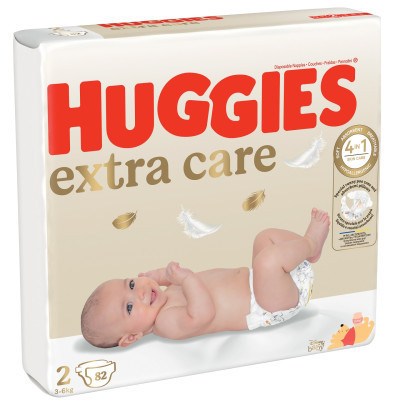 Підгузки Huggies Extra Care 2 (3-6 кг), 82 шт (5029053578088) Вінниця - фото 8