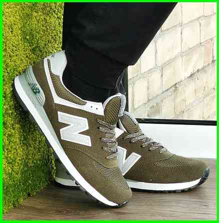 Кросівки New Balance 574 Хакі Чоловічі Зелені Нью Баланс (розміри: 40) — 74-11 Дніпро