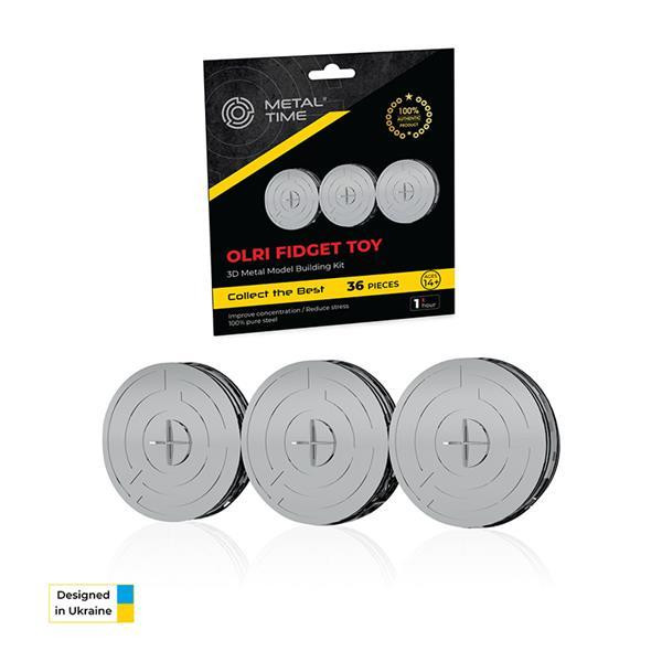 Колекційна модель-конструктор Metal Time Фіджет OLRI (MT049) Харків - фото 15