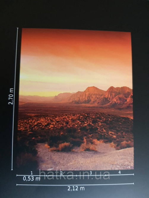 Шпалери вінілові на флізелін Marburg Dune 32548 панно мурал гори гірський ландшафт коричневий цегляний Київ - фото 1