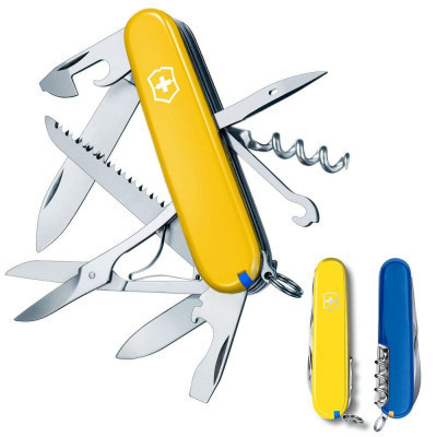 Нож Victorinox Huntsman Ukraine 91 мм Жовто-синій (1.3713.8.2) Винница - изображение 2
