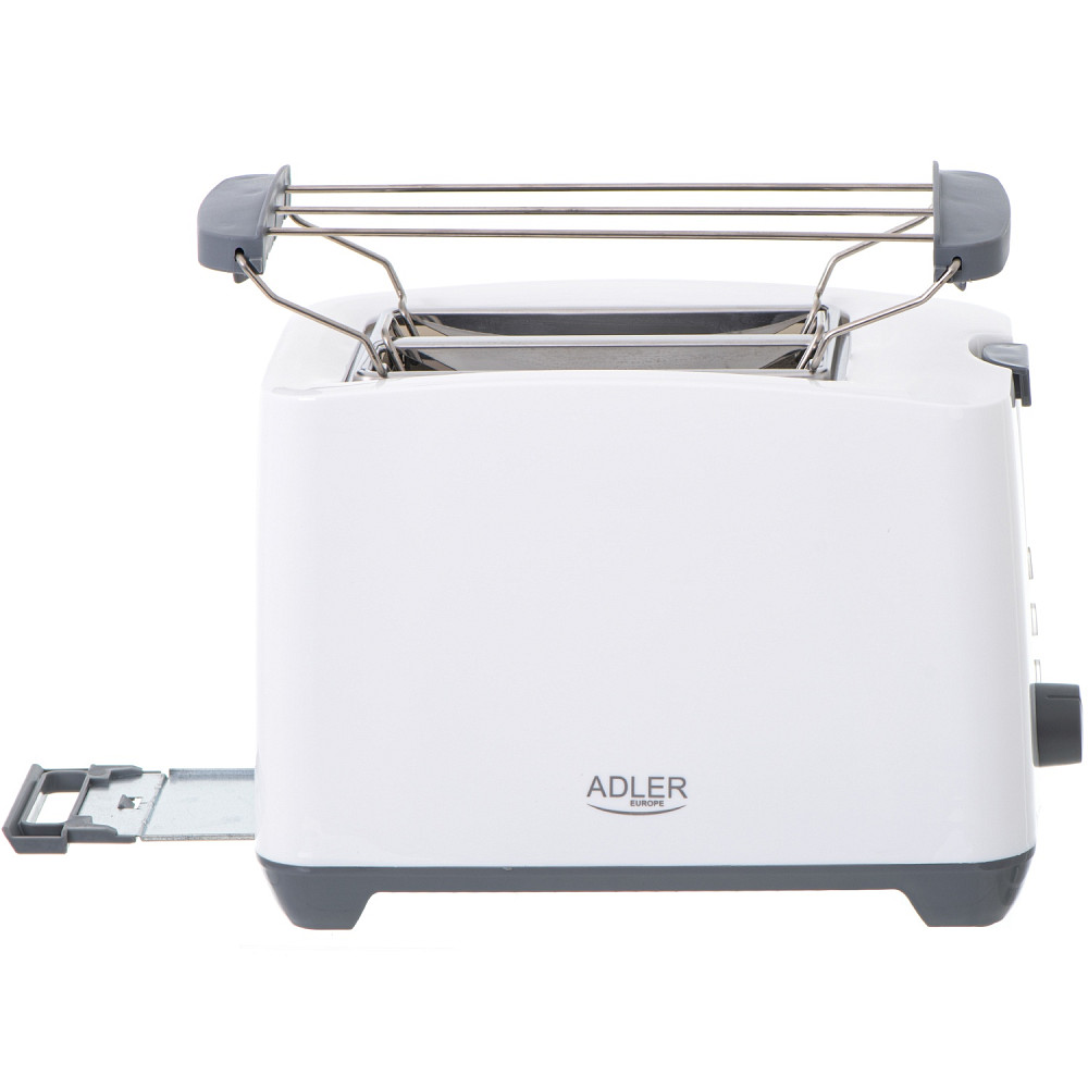 Тостер Adler AD 3216 white 1000Вт/2 відділення/7 режимів підсмажування/розморожування/підігрів булок Вінниця - фото 2