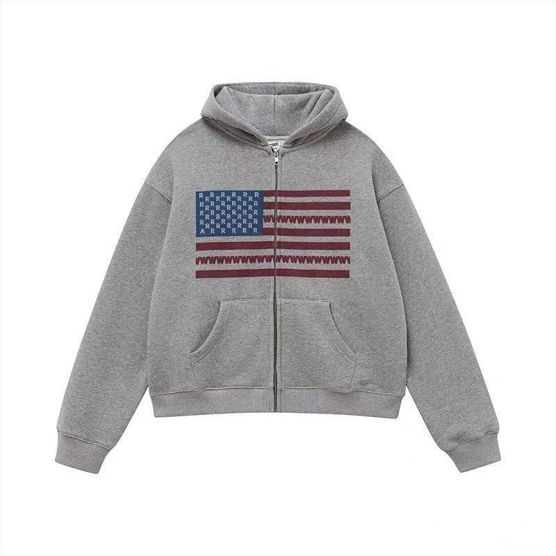 Жіноче утеплене оверсайз худі на блискавці з прапором тринитка на флісі Одеса - фото 1