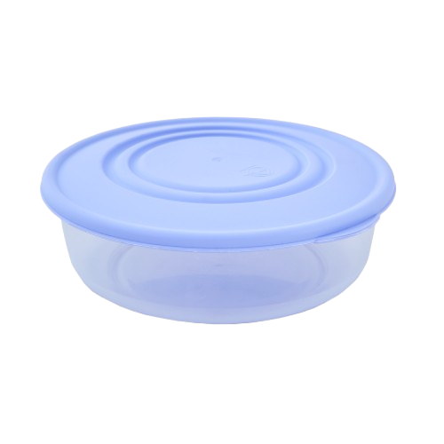 Контейнер для харчових продуктів 1,025л круглий прозорий/бузковий Алеана Житомир