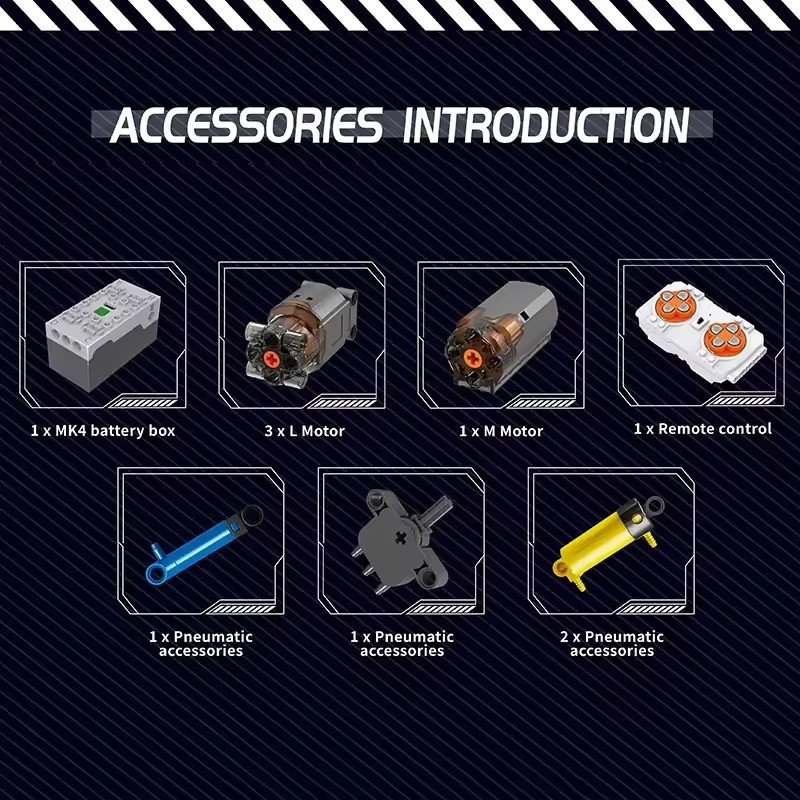 Конструктор детский. Грузовик с краном игровой на дистанционном управлении 2530 детали Каменец-Подольский - изображение 5