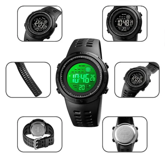 Годинник дитячий наручний спортивний Skmei 1773 (Чорний з чорним) Вінниця