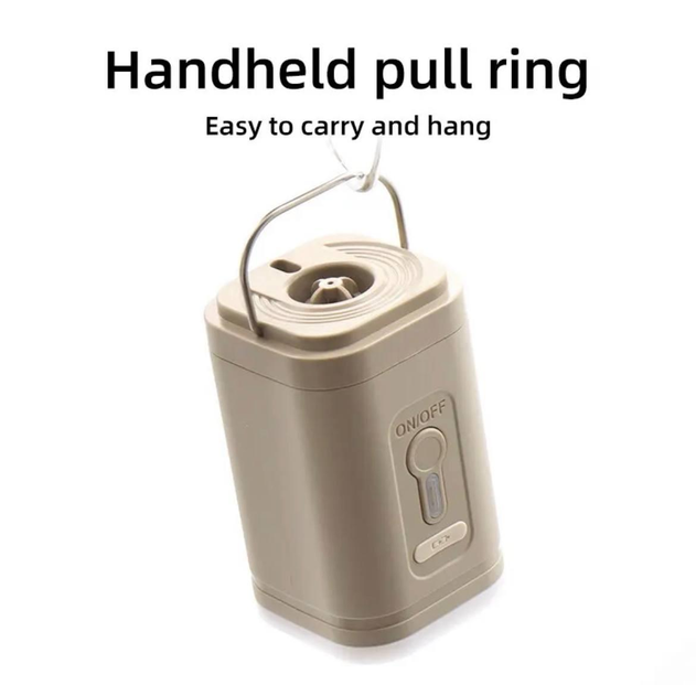 Туристический аккумуляторный насос Pacoone KH-01 + фонарик + 5 насадок + Type-C Винница - изображение 4