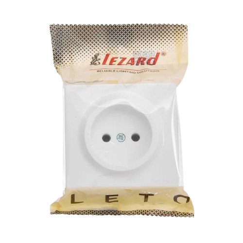 LETO білий Розетка зовнішня без заземлення Лезард Житомир - фото 2