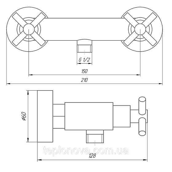 Смеситель для душа Globus Lux DUKAT SD4-105 Черновцы
