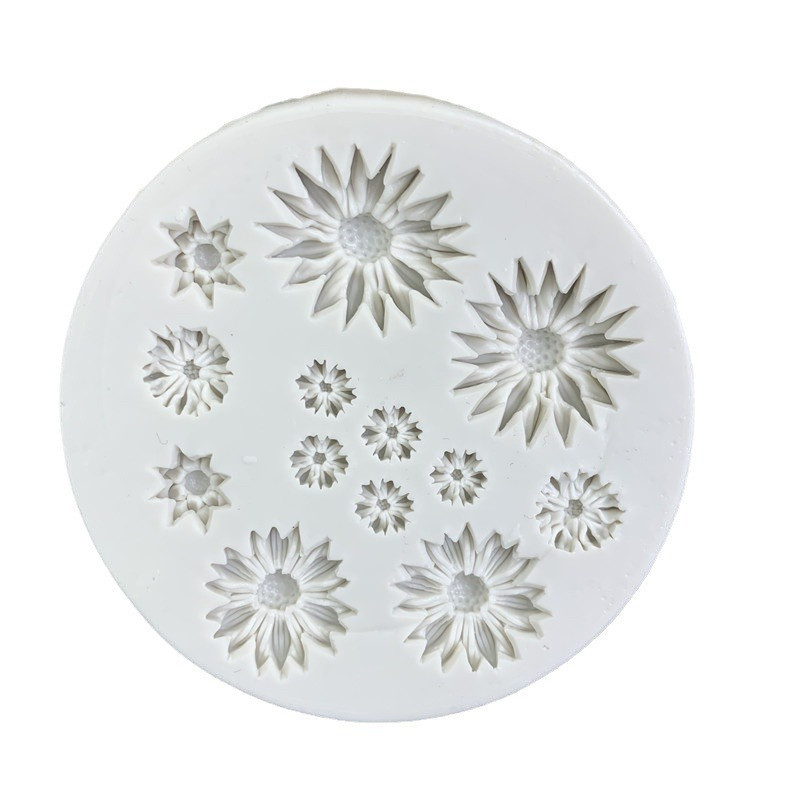 Молд силиконовый Ромашки 81 мм серый Киев - изображение 7