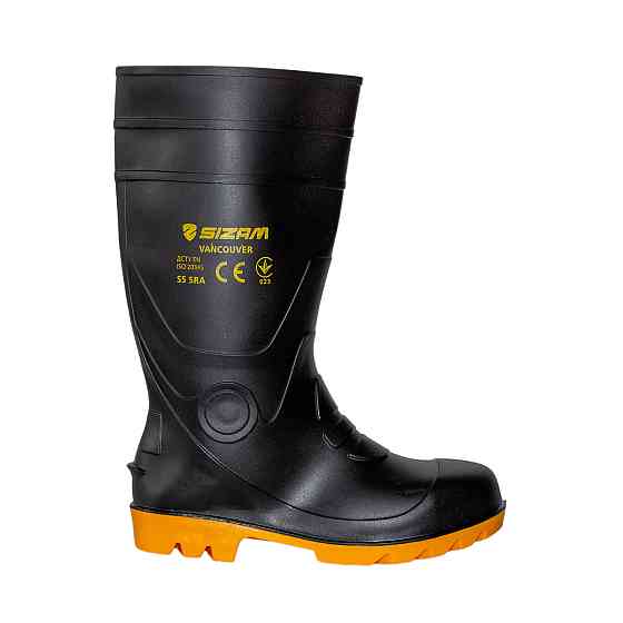 Sizam чоботи захисні робочі з ПВХ, розмір 44, Baltimore Black 36299 Рівне