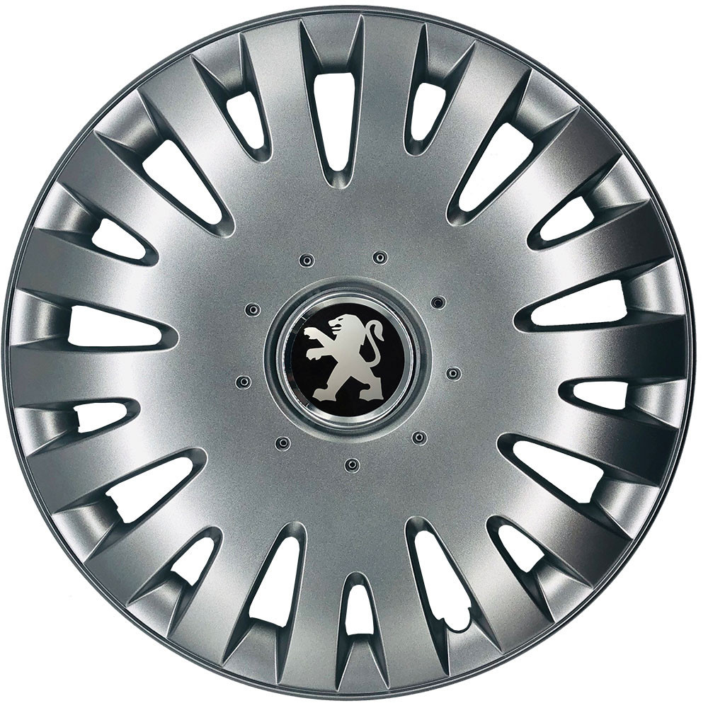 Автомобильные модельные колпаки R14 Peugeot 211 4шт, SJS, серебряные Киев - изображение 1