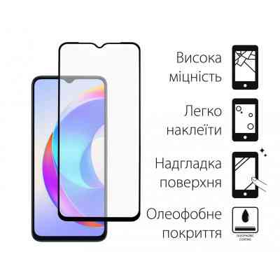 Стекло защитное Dengos HONOR X6a (black) (TGFG-333) Винница