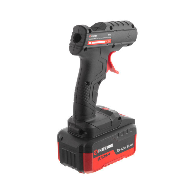 Клейовий пістолет акумуляторний INTERTOOL WT-9301, 20 В, 10.8-11.5мм, без ЗП та АКБ - пістолет для склеювання Львів - фото 8