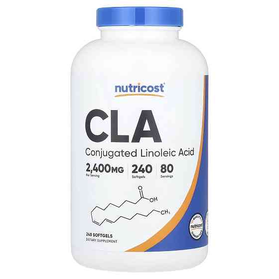 Жиросжигатель Nutricost CLA, 240 Softgels (800 mg per Softgel) Луцк
