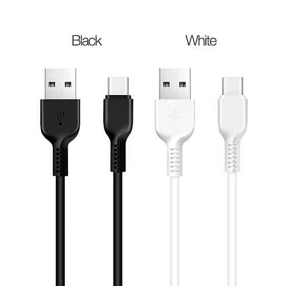 Кабель HOCO X20 USB to Type-C 3A, 1m, PVC, TPE connectors, White Київ