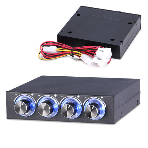 Реобас 3.5 для ПК STW-6002, регулятор скорости вращения вентиляторов 4 канала с подсветкой Киев - изображение 1